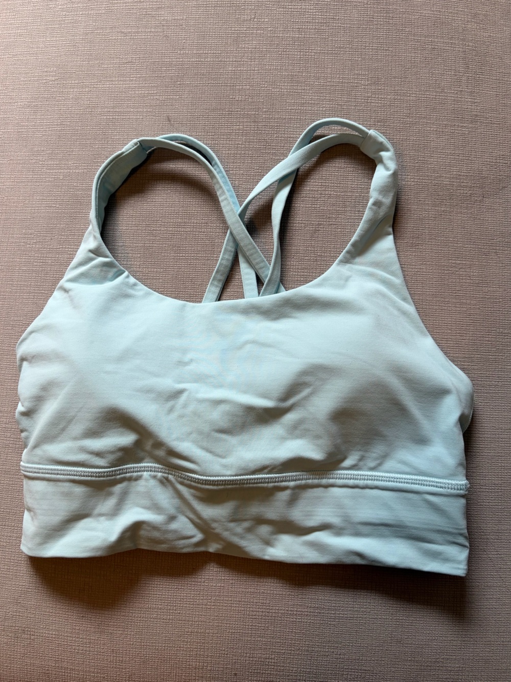 Lululemon Sky Blue Crossback Sports Bra